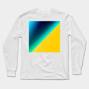 blue green yellow abstract texture art Long Sleeve T-Shirt